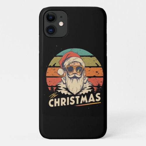 Retro Santa Claus Vintage Holiday Magic  iPhone 11 Case