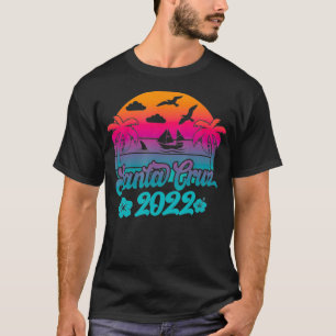 Retro Santa Cruz Beach 2022 Aruba Family Vacation T-Shirt