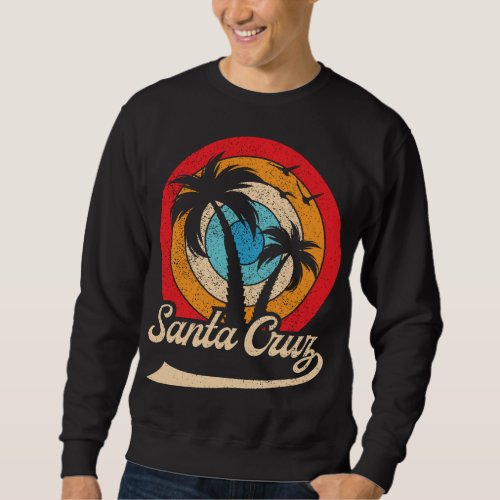 Retro Santa Cruz Beach California Vintage Sweatshirt