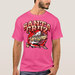 Retro Santa Cruz California Great White Shark Vs,  T-Shirt