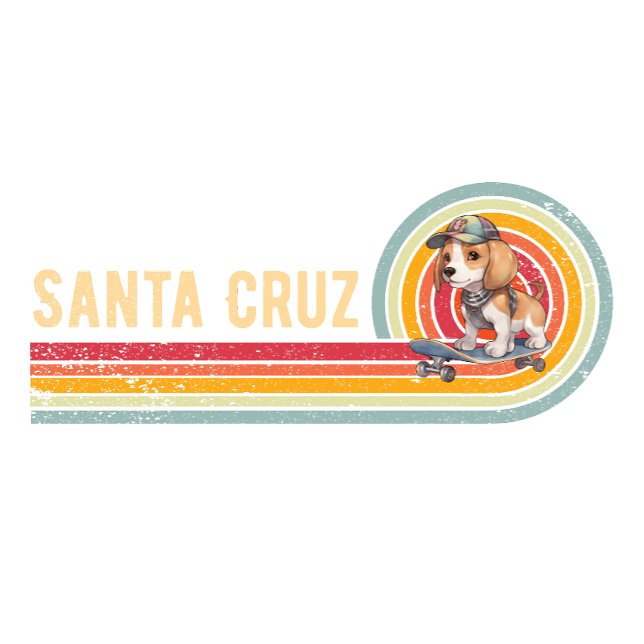 Retro Santa Cruz Skateboarding Beagle T-Shirt (Creator Uploaded)