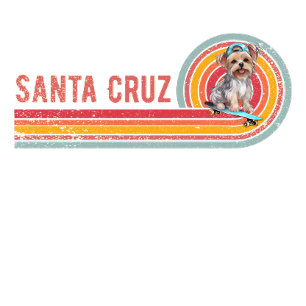 Retro Santa Cruz Skateboarding Yorkshire Terrier T-Shirt