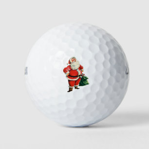 Retro Santa Golf Balls