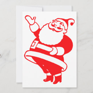 Retro Santa Holiday Card
