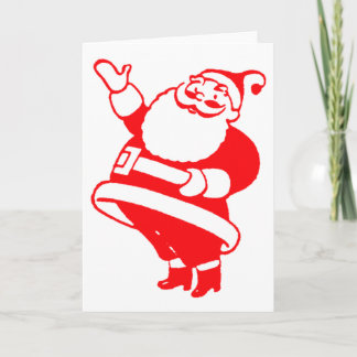 Retro Santa Holiday Card