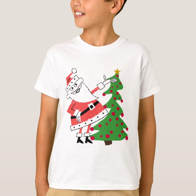 Retro Santa Holiday Tshirts and Gifts (Front)