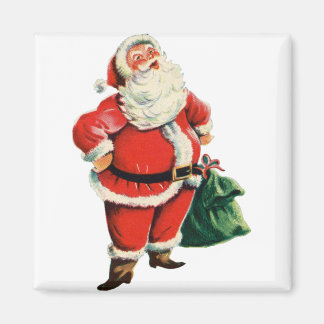 Retro Santa Magnet