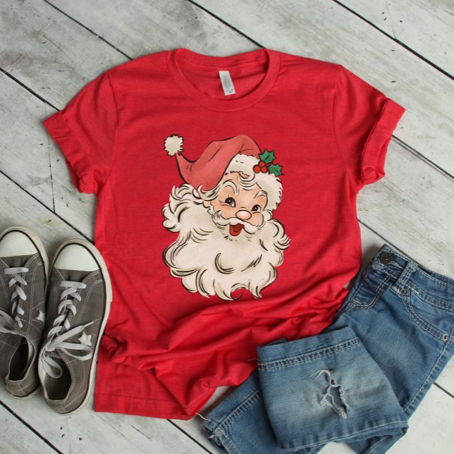 Retro Santa Merry Christmas T-Shirt (Creator Uploaded)