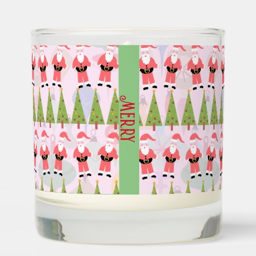 Retro Santa Scented Candle