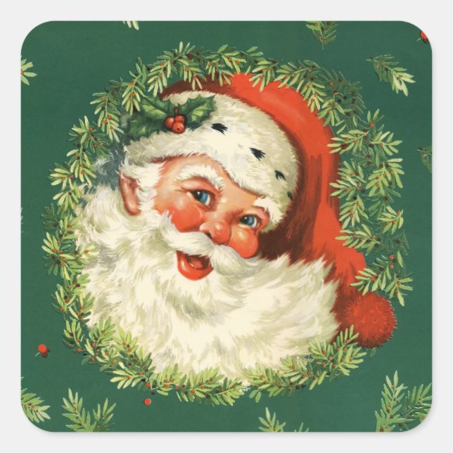 Retro Santa Stickers (Front)