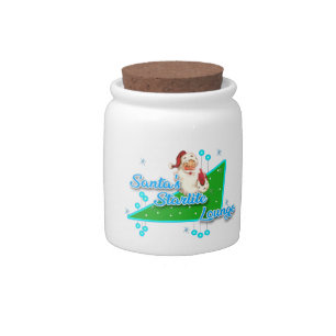 Retro Santa's Starlite Lounge Candy Jar