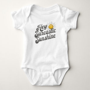 Retro Sarcastic Sunshine Vintage Humor Art Baby Bodysuit
