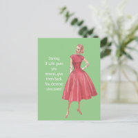 Retro Sarcastic Woman- If Life Gives You Lemons