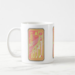 Retro Sardines Poster Coffee Mug