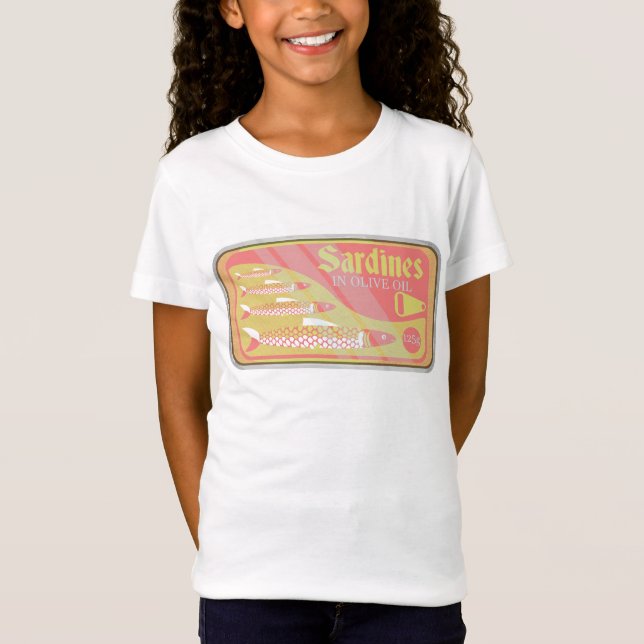 Retro Sardines Poster T-Shirt (Front)