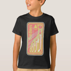 Retro Sardines Poster T-Shirt