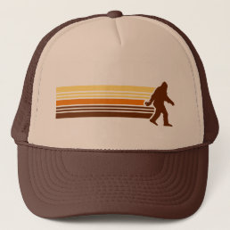 Retro Sasquatch Design Mesh Trucker Hat