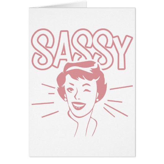 Retro Sassy Attitude Cards (Front)