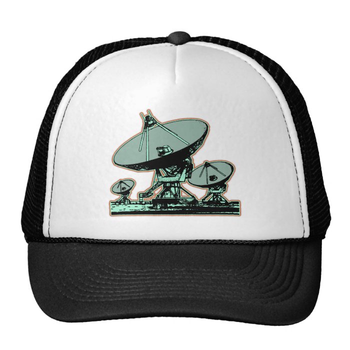 Retro Satellite Dish Mesh Hats