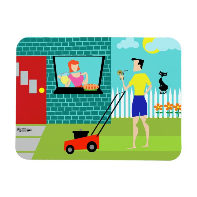 Retro Saturday Morning Flexi Magnet (Horizontal)