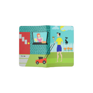 Retro Saturday Morning Passport Holder