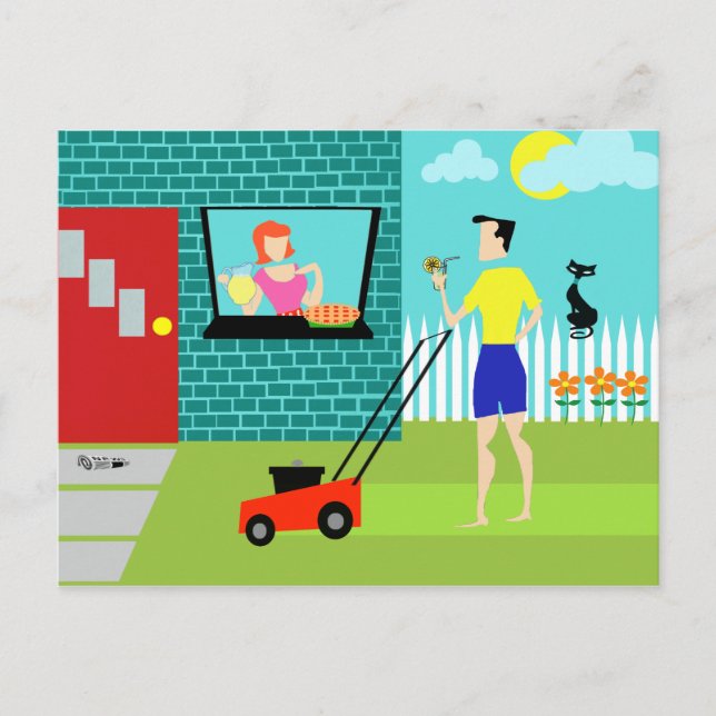 Retro Saturday Morning Postcard (Front)