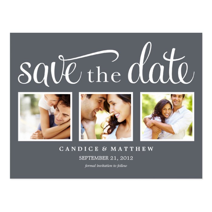 RETRO  SAVE THE DATE ANNOUNCEMENT POSTCARDS