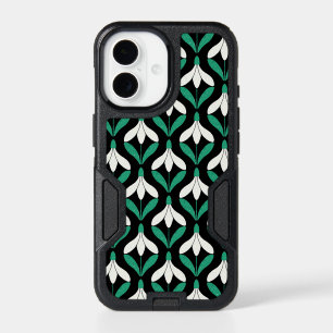 Retro Scandi Mid Century Modern Snowdrop pattern iPhone 17 Case