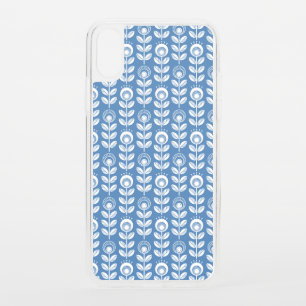 Retro Scandinavian Blue Pattern iPhone XS Case