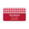 Retro Scarlet Red Gingham; Checkered