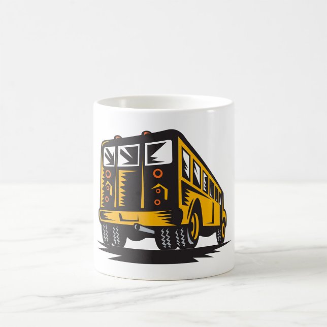 Retro School Bus Vintage Yellow  Coffee Mug (Creator Uploaded)