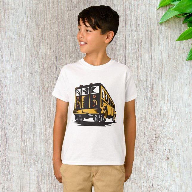 Retro School Bus Vintage Yellow  T-Shirt (Creator Uploaded)
