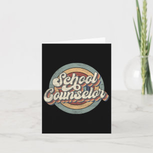 Retro School Counselor Ck To School Teacher Squad Card