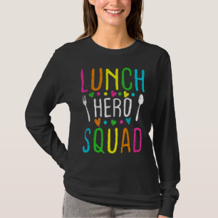 Retro School Lunch Hero Squad  Cafeteria Workers T-Shirt