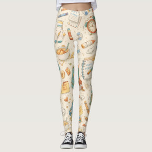 Retro School Morning Chaos Leggings
