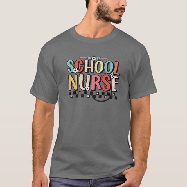 Retro School Nurse Back To School 2022 Tee School (Front)