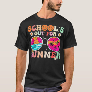 Retro Schools Out For Summer Graduation Teacher  T-Shirt