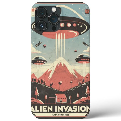 Retro Sci-Fi Adventure iPhone Case 🚀👽
