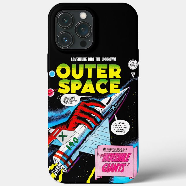 Retro Sci-Fi Adventure Outer Space Comics Cover (Back)