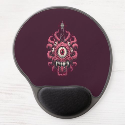 Retro Sci-Fi Eyeball Mutant Gaming Mouse Pad