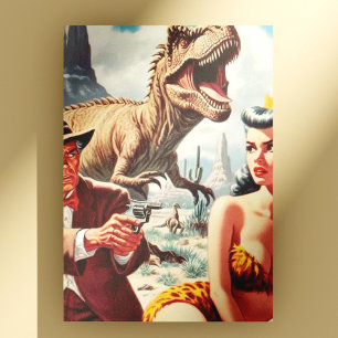 Retro Sci-Fi Pin Up Postcard