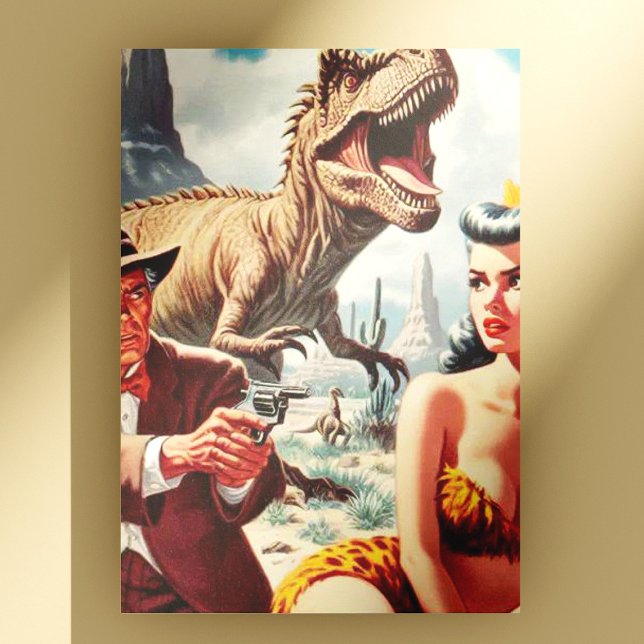 Retro Sci-Fi Pin Up Postcard (Creator Uploaded)