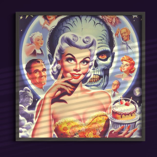 Retro Sci-Fi Pin-up Poster (Creator Uploaded)