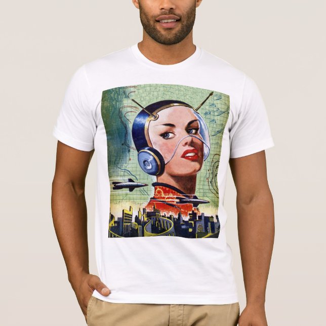 Retro Science Fiction Mens T-Shirt (Front)