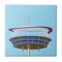 Retro Science fiction skyscraper