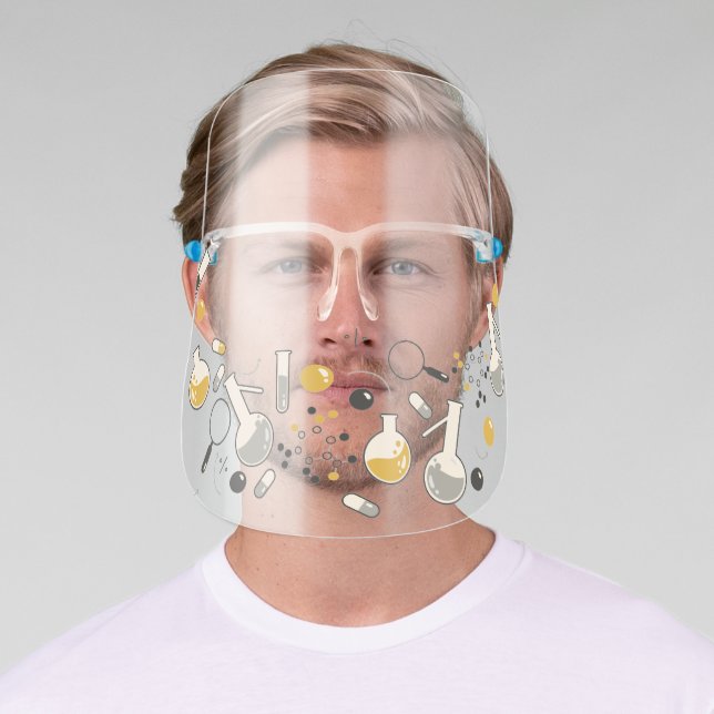 Retro Science Lab School Face Shield (Insitu)