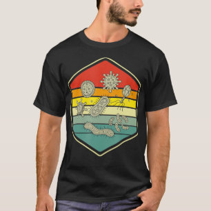 Retro Science Nerd Gift Microbiology Bacteria Biol T-Shirt