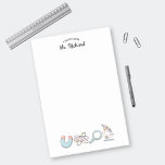 Retro Science Supplies Science Teacher Gift Post-it Notes<br><div class="desc">These Retro Science Supplies Notes are the perfect gift for your favorite science teacher! Personalized with their name,  these sticky notes will help them stay organized and inspired in the classroom.</div>