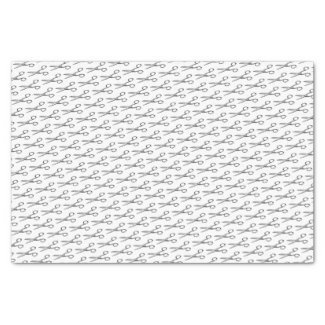 Retro Scissors Pattern - Minimal Hairsalon