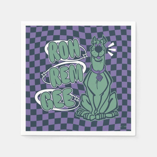Retro Scooby "OMG" Napkins (Front)